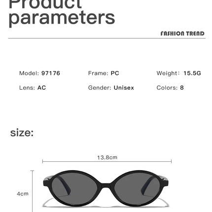 Sexy Oval Leopard Glasses