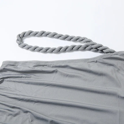 Weird Puss 2-Piece Bandage Set – Square Neck Bra & Ruched Skirt