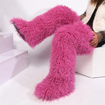 Women’s Mongolian Faux Fur Knee-High Boots
