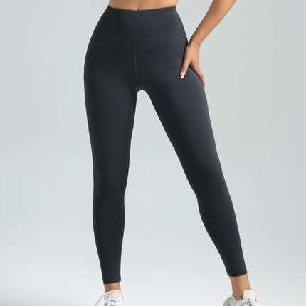 Women’s Solid High-Waist Quick-Dry Sports Leggings
