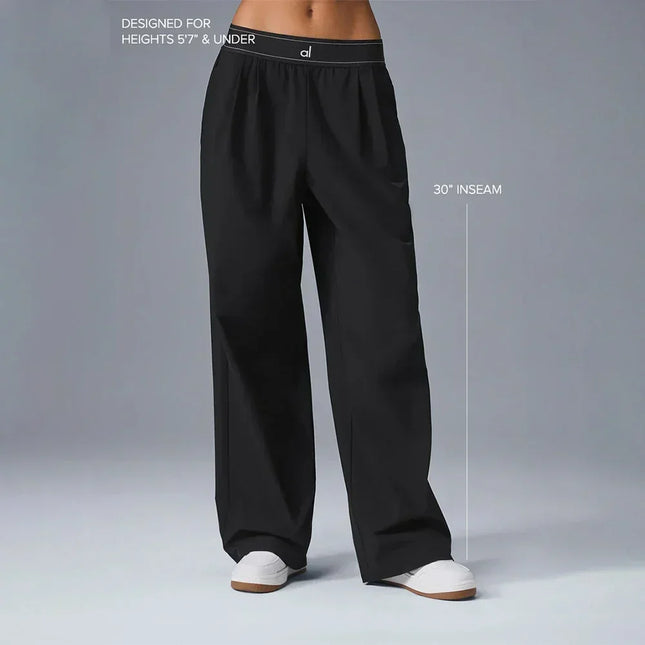 Women’s Summer High-Waist Wide Leg Pants & Yoga Tank Set