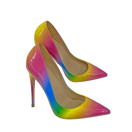 Women’s Gradient Iridescent Pointed-Toe High Heels