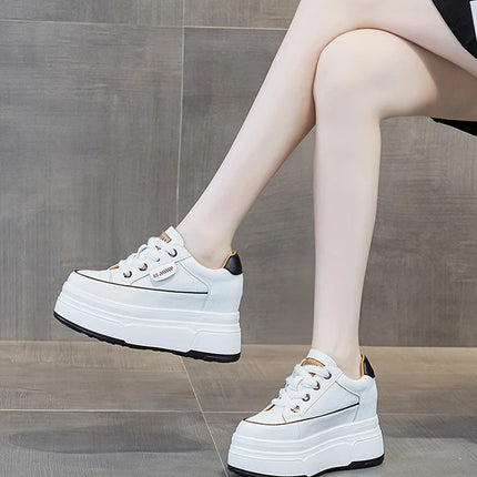 Fujin 9cm Cow Suede Platform Wedge Shoes