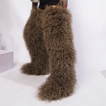 Women’s Mongolian Faux Fur Knee-High Boots