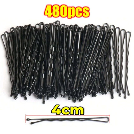 Hair Styling Pins – Black Bobby Clips 60/600pcs