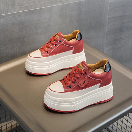 Fujin 9cm Cow Suede Platform Wedge Shoes