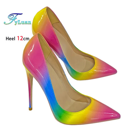 Women’s Gradient Iridescent Pointed-Toe High Heels