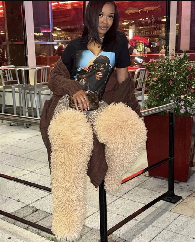 Women’s Mongolian Faux Fur Knee-High Boots