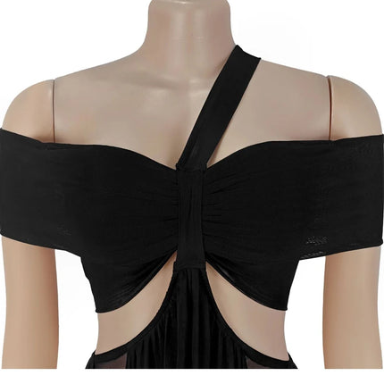 Beyprern Women’s Cut-Out Layered Irregular Party Dress