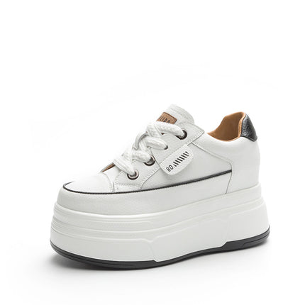 Fujin 9cm Cow Suede Platform Wedge Shoes