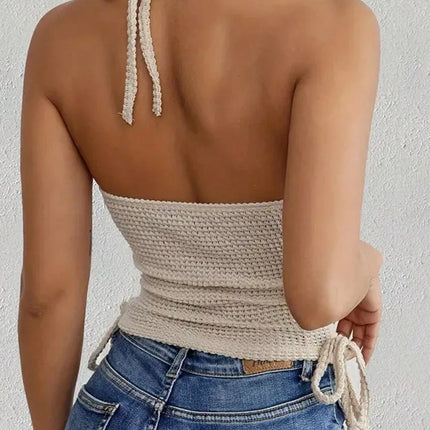 Women’s Club Crop Top – Backless & Bold