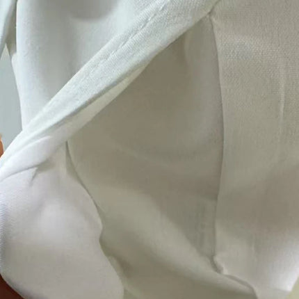 Elegant White Patchwork Sleeveless Romper for Women