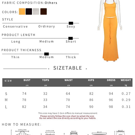 Sisterlinda Bandage Halter Set – Backless Tank & Maxi Skirt Suit