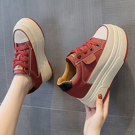 Fujin 9cm Cow Suede Platform Wedge Shoes
