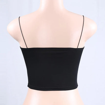 SleekEdge – 2025 Spaghetti Strap Bodycon Cami